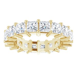 10K Yellow Gold 4 1/2 CTW Natural Diamond Eternity Band Size 6.25