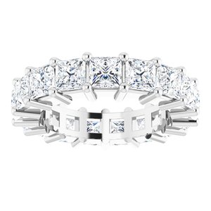 10K White Gold 4 3/4 CTW Lab-Grown Diamond Eternity Band Size 6.25