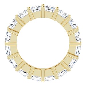 10K Yellow Gold 6 3/8 CTW Natural Diamond Eternity Band Size 5.75