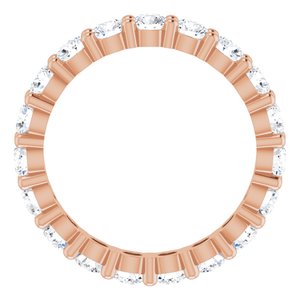 10K Rose Gold 1 3/4 CTW Lab-Grown Diamond Eternity Band Size 6.25