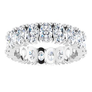 14K White Gold 4 3/4 CTW Natural Diamond Eternity Band Size 6.25