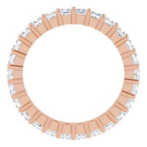 10K Rose Gold 1 7/8 CTW Natural Diamond Eternity Band Size 6