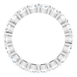 10K White Gold 2 3/4 CTW Lab-Grown Diamond Eternity Band Size 6.5
