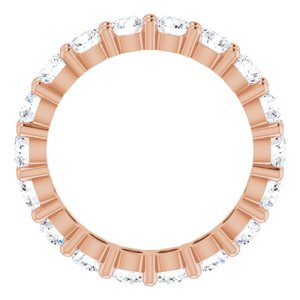 10K Rose Gold 2 3/4 CTW Natural Diamond Eternity Band Size 6.5