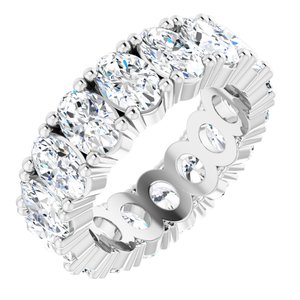 Platinum 6 3/8 CTW Lab-Grown Diamond Eternity Band Size 6.5