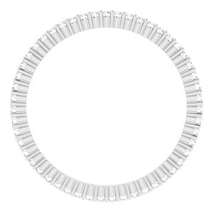 10K White Gold 1/5 CTW Lab-Grown Diamond Eternity Band Size 6.25