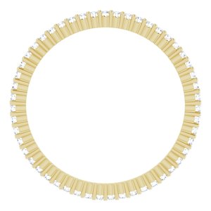 10K Yellow Gold 1/5 CTW Natural Diamond Eternity Band Size 6.25