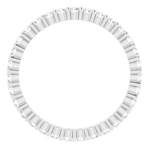 10K White Gold 5/8 CTW Lab-Grown Diamond Eternity Band Size 6.25