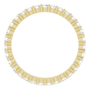 10K Yellow Gold 5/8 CTW Lab-Grown Diamond Eternity Band Size 6.25