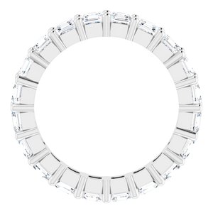 14K White Gold 3 1/5 CTW Lab-Grown Diamond Eternity Band Size 6.5