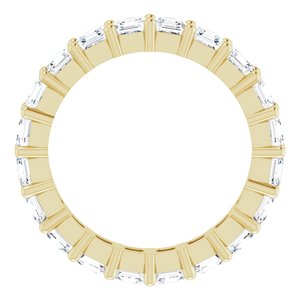 14K Yellow Gold 3 1/5 CTW Lab-Grown Diamond Eternity Band Size 6.5