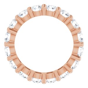 14K Rose Gold 3 7/8 CTW Lab-Grown Diamond Eternity Band Size 6.5
