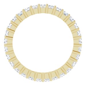 14K Yellow Gold 1 1/3 CTW Lab-Grown Diamond Eternity Band Size 6.5