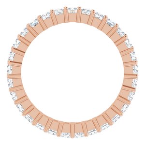 14K Rose Gold 1 1/3 CTW Lab-Grown Diamond Eternity Band Size 6.5