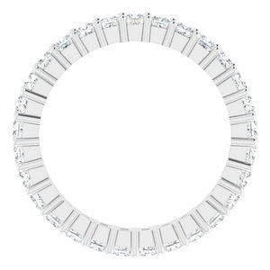 10K White Gold 1 1/3 CTW Lab-Grown Diamond Eternity Band Size 6.5