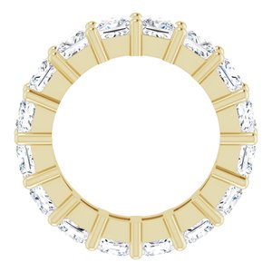 10K Yellow Gold 6 3/8 CTW Natural Diamond Eternity Band Size 6