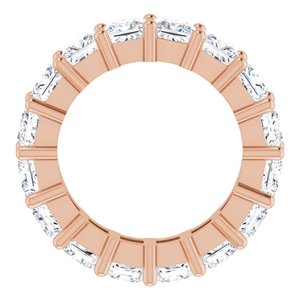 10K Rose Gold 6 3/8 CTW Natural Diamond Eternity Band Size 6