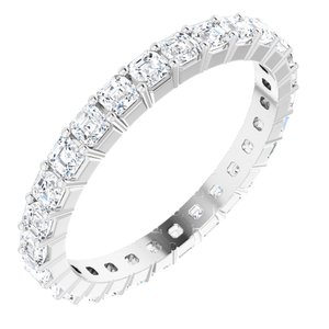 Platinum 1 3/8 CTW Lab-Grown Diamond Eternity Band Size 6.5