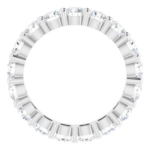 14K White Gold 2 3/4 CTW Lab-Grown Diamond Eternity Band Size 6.5