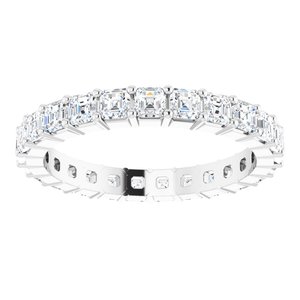 14K White Gold 1 7/8 CTW Lab-Grown Diamond Eternity Band Size 6.5