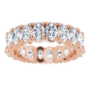 14K Rose Gold 3 5/8 CTW Lab-Grown Diamond Eternity Band Size 6.5