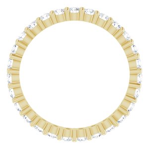 10K Yellow Gold 3/4 CTW Lab-Grown Diamond Eternity Band Size 5.75