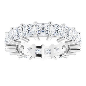 10K White Gold 4 3/4 CTW Lab-Grown Diamond Eternity Band Size 6.5