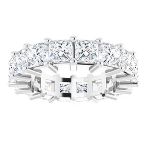 Platinum 6 3/8 CTW Lab-Grown Diamond Eternity Band Size 6