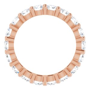 10K Rose Gold 2 1/6 CTW Lab-Grown Diamond Eternity Band Size 5.75