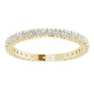 10K Yellow Gold 5/8 CTW Lab-Grown Diamond Eternity Band Size 6.75