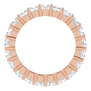 10K Rose Gold 3 3/8 CTW Lab-Grown Diamond Eternity Band Size 6.25