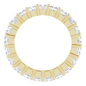 10K Yellow Gold 3 3/8 CTW Natural Diamond Eternity Band Size 6.25