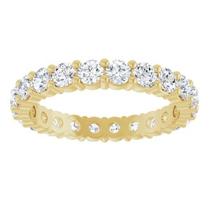 14K Yellow Gold 1 1/2 CTW Lab-Grown Diamond Eternity Band Size 7