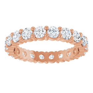 10K Rose Gold 1 3/4 CTW Lab-Grown Diamond Eternity Band Size 7