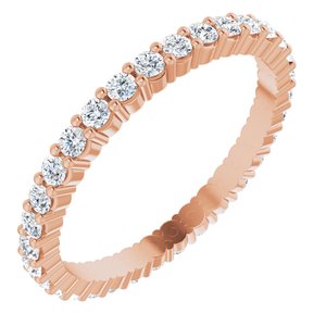 14K Rose Gold 5/8 CTW Lab-Grown Diamond Eternity Band Size 6.5