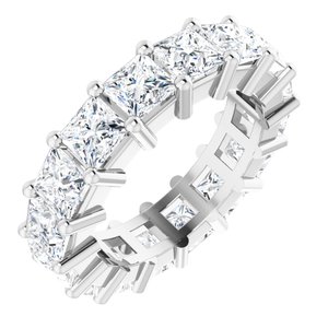 Platinum 6 3/8 CTW Lab-Grown Diamond Eternity Band Size 6