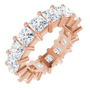 10K Rose Gold 6 3/8 CTW Lab-Grown Diamond Eternity Band Size 6