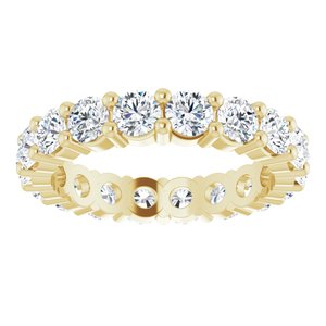 10K Yellow Gold 2 3/4 CTW Lab-Grown Diamond Eternity Band Size 6.5