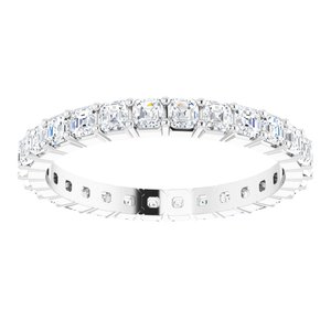 14K White Gold 1 3/8 CTW Lab-Grown Diamond Eternity Band Size 6.5