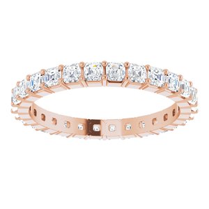 14K Rose Gold 1 3/8 CTW Lab-Grown Diamond Eternity Band Size 6.5