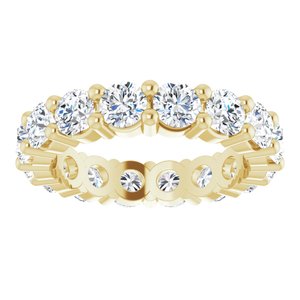 14K Yellow Gold 3 7/8 CTW Lab-Grown Diamond Eternity Band Size 6.5