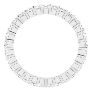 10K White Gold 1 1/3 CTW Lab-Grown Diamond Eternity Band Size 6.25