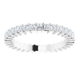 10K White Gold 1 1/6 CTW Lab-Grown Diamond Eternity Band Size 6.25