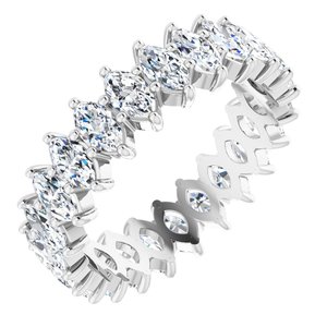 Platinum 3 CTW Lab-Grown Diamond Eternity Band Size 6.5