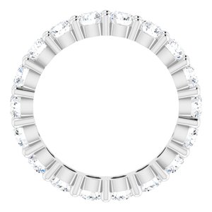 10K White Gold 2 3/4 CTW Lab-Grown Diamond Eternity Band Size 6.75