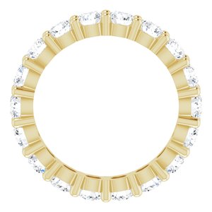 10K Yellow Gold 2 3/4 CTW Lab-Grown Diamond Eternity Band Size 6.75