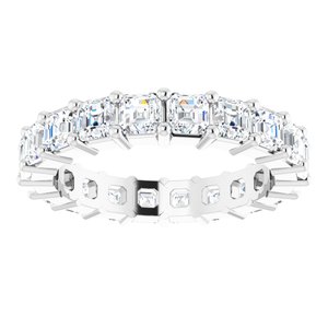 Platinum 3 1/5 CTW Lab-Grown Diamond Eternity Band Size 6.5