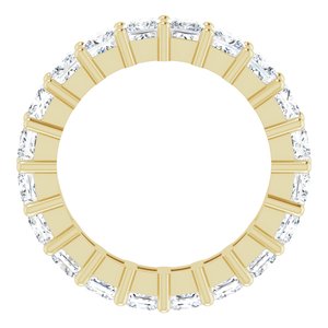 10K Yellow Gold 4 CTW Lab-Grown Diamond Eternity Band Size 6.5