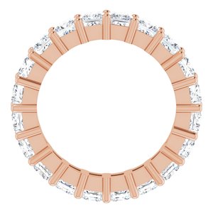 10K Rose Gold 4 CTW Lab-Grown Diamond Eternity Band Size 6.5
