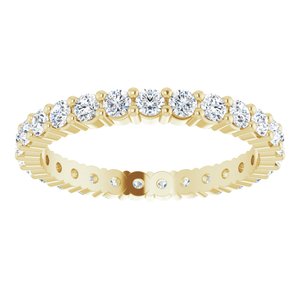10K Yellow Gold 3/4 CTW Lab-Grown Diamond Eternity Band Size 5.75